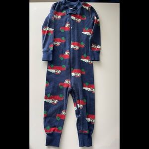 Hanna Andersson Mickey Red Truck Christmas Pajamas